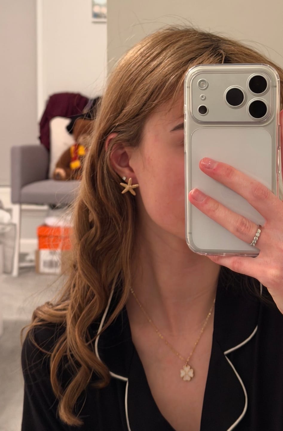 Customer photo review of World's First Lab Grown Diamond Sleep Stud Earrings