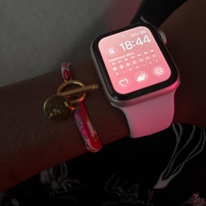 Customer photo review of Bracelet liberty fermoir en T personnalisé médaille gravée