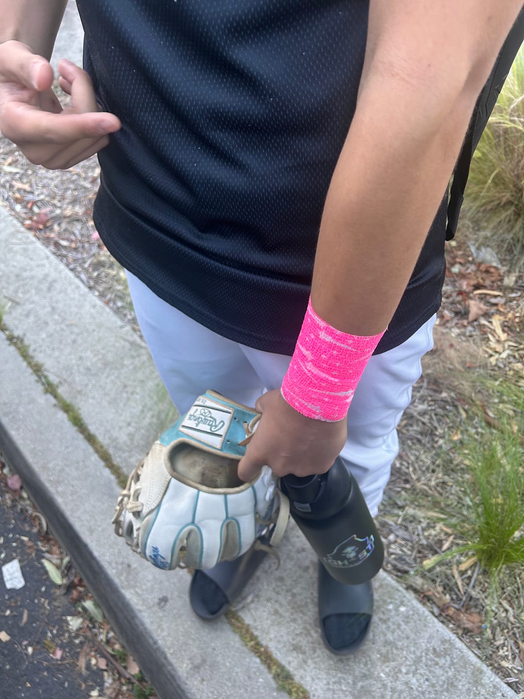 Customer photo review of Pink Galaxy Star Athletic Tape