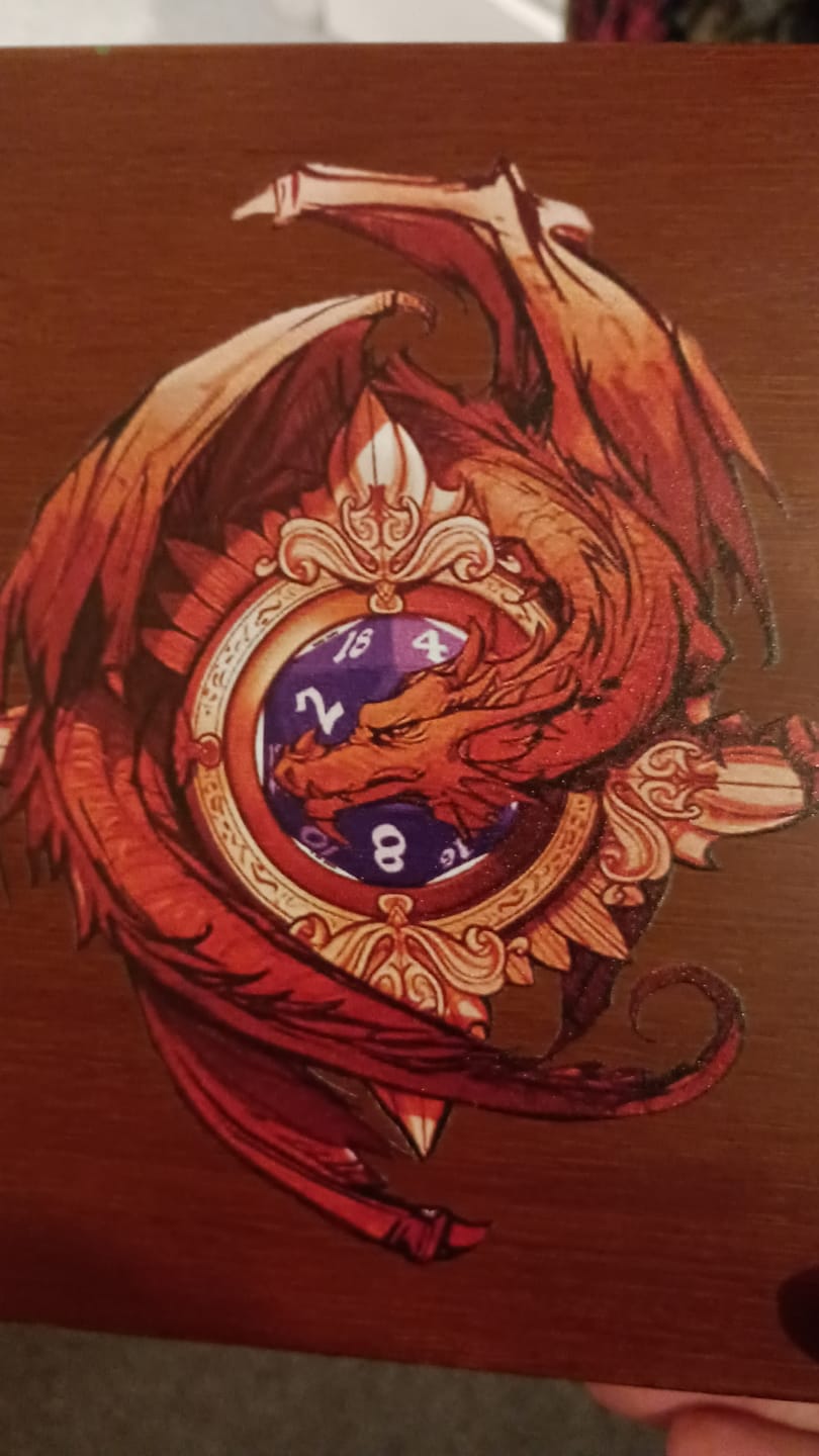 Customer photo review of Dragon's Embrace - Dice Tray & Case