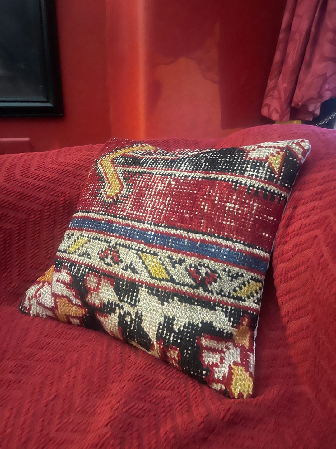Customer photo review of Kilim Pillow 20x20 inch, #EE00379