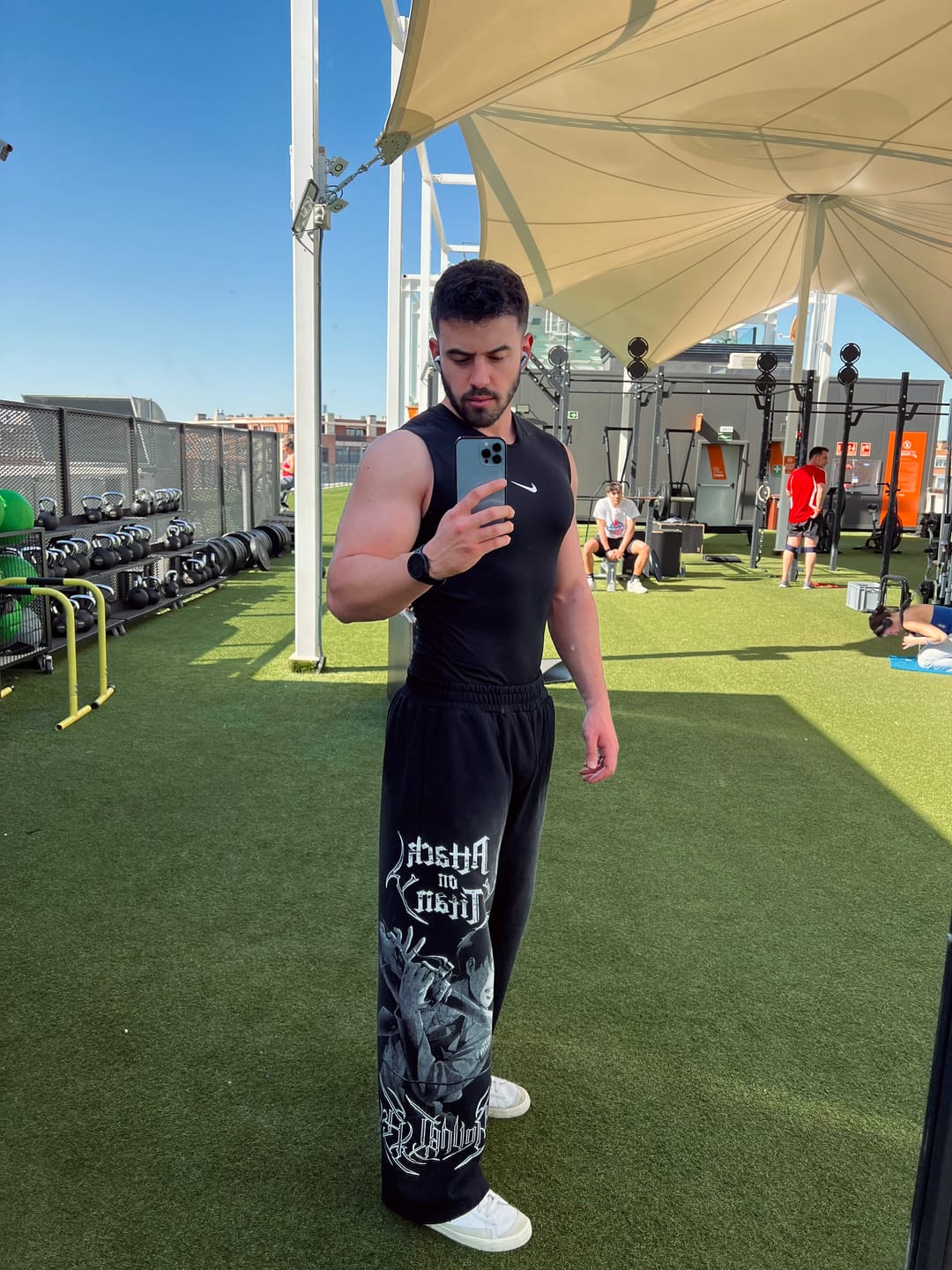 Customer photo review of 2128 - AOT©  x YLA Baggy Joggers