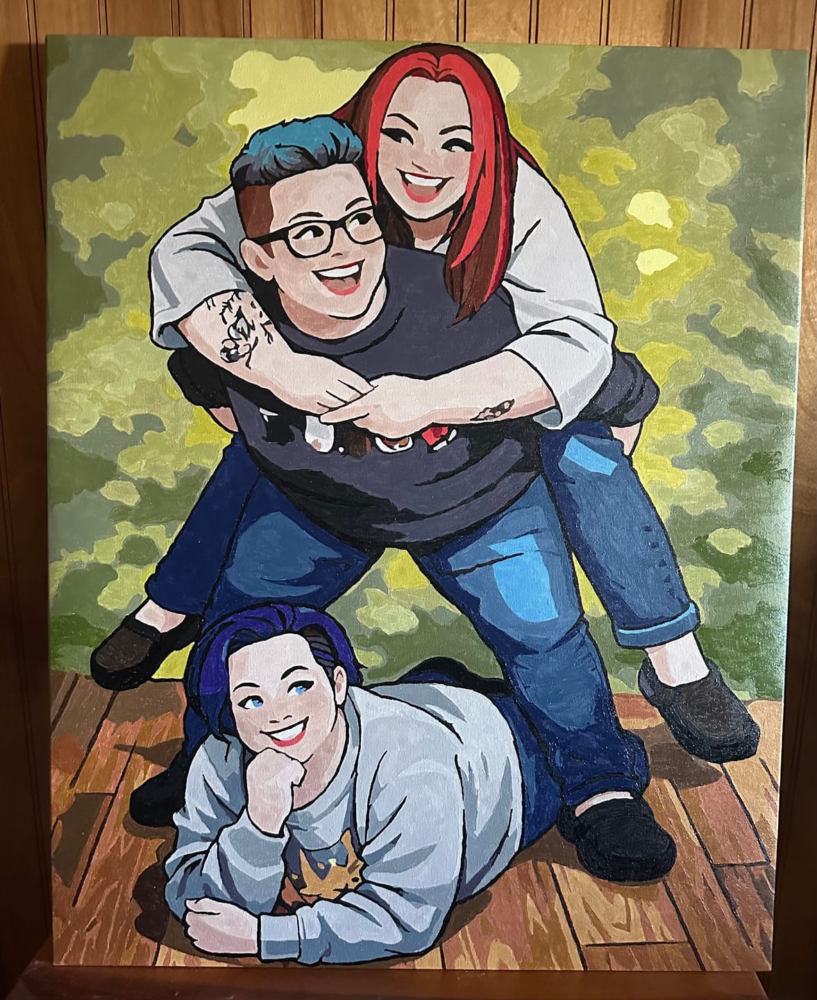 Customer photo review of Custom Paint by Numbers Kit for Personalized Artwork