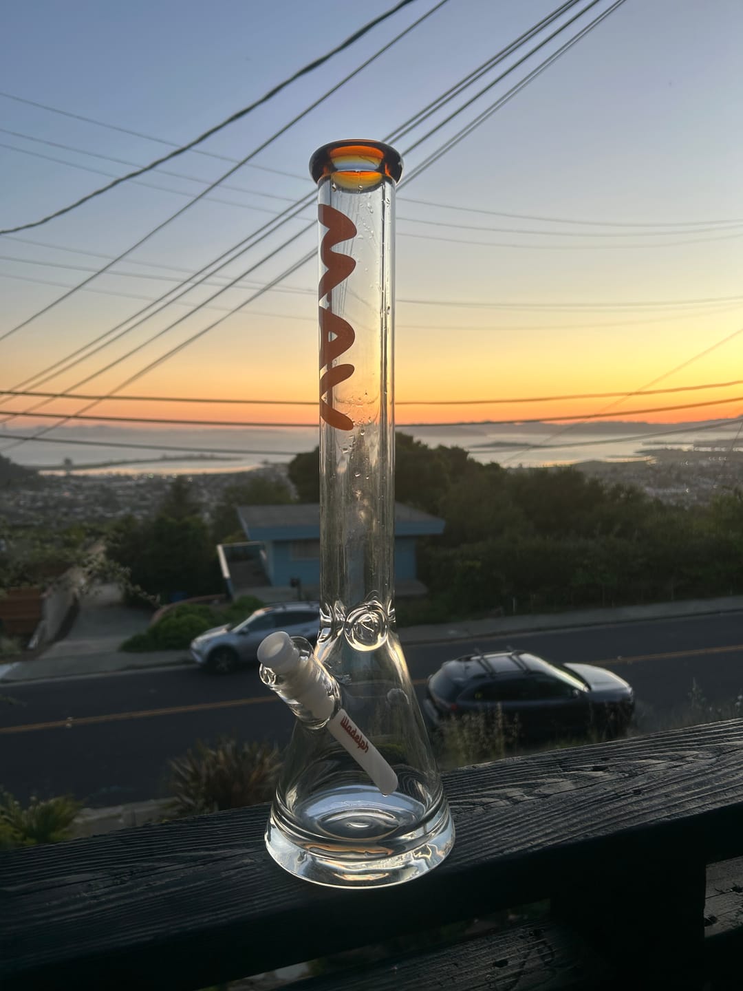 Customer photo review of 18" x 9mm Classic Beaker Bong