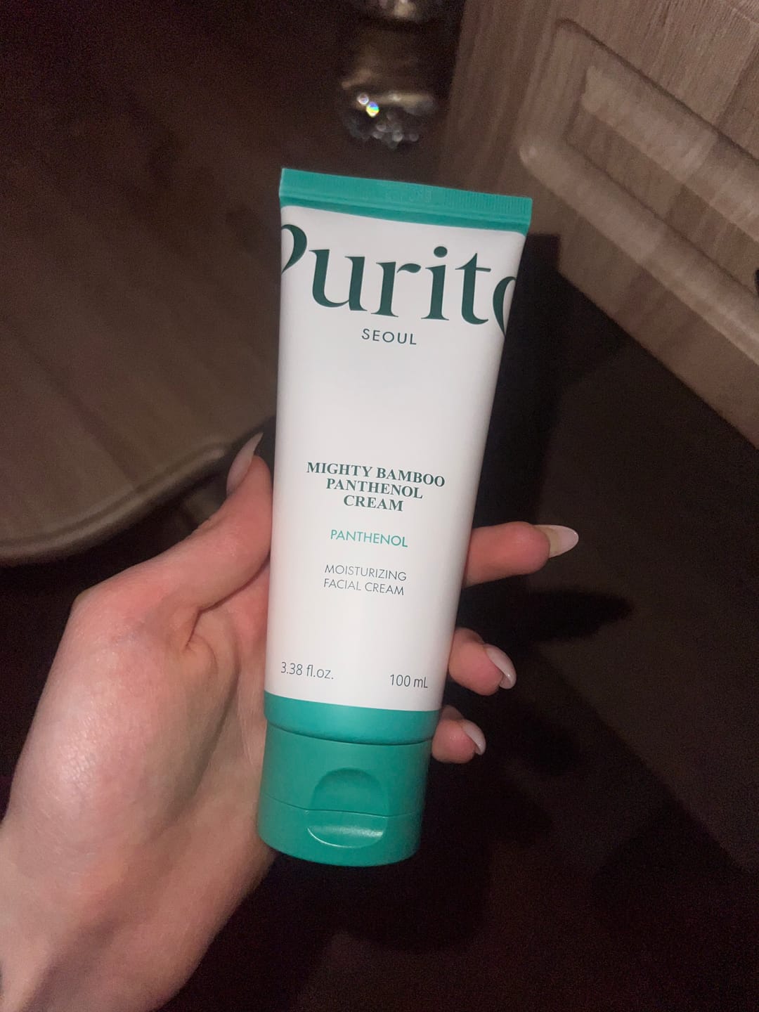 Customer photo review of Krēms sejai ar pantenolu PURITO Mighty Bamboo Panthenol Cream