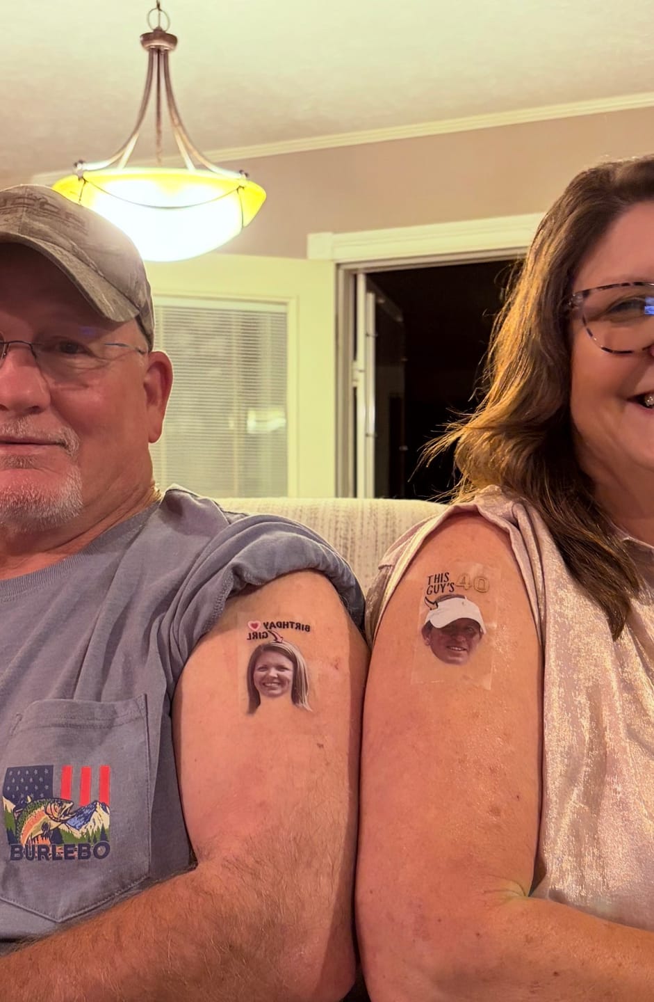 Customer photo review of Baby Birthday Girl Tattoo