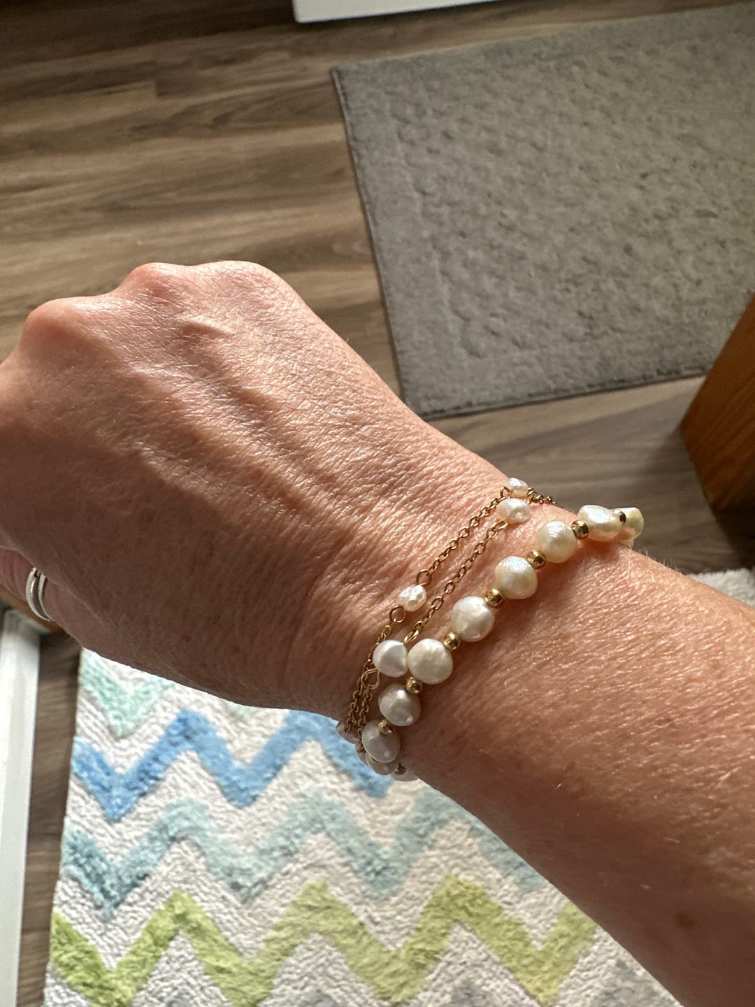 Customer photo review of Laney Pearl Bracelet (Bundle)