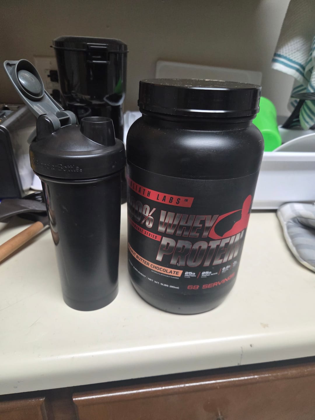 Customer photo review of 100% Whey Protein Powder