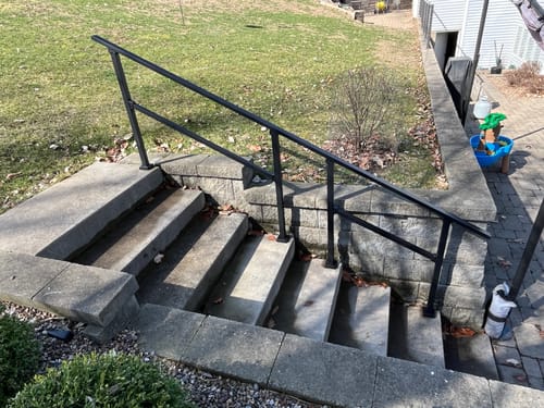 Customer photo review of Stair Handrail Kit