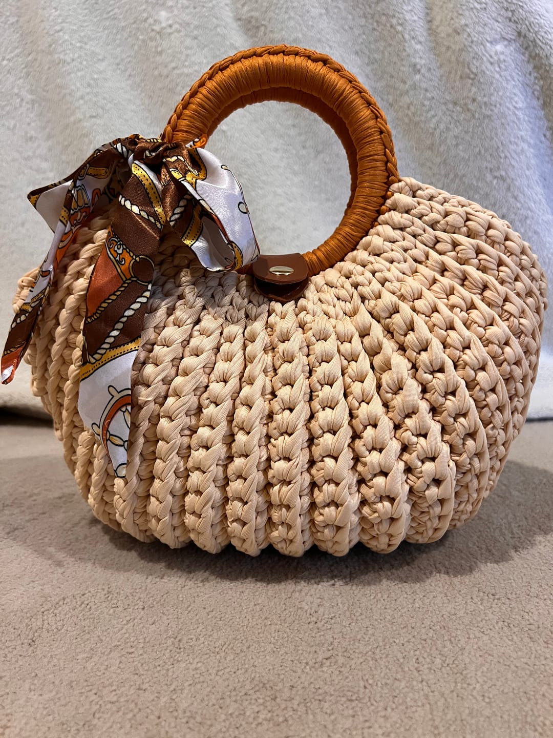 Customer photo review of CrochetPark™ Shell crochet Handbag DIY Kit