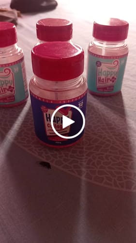 Customer video review of Happy Hair 3 Potes + 1 Colágeno Grátis