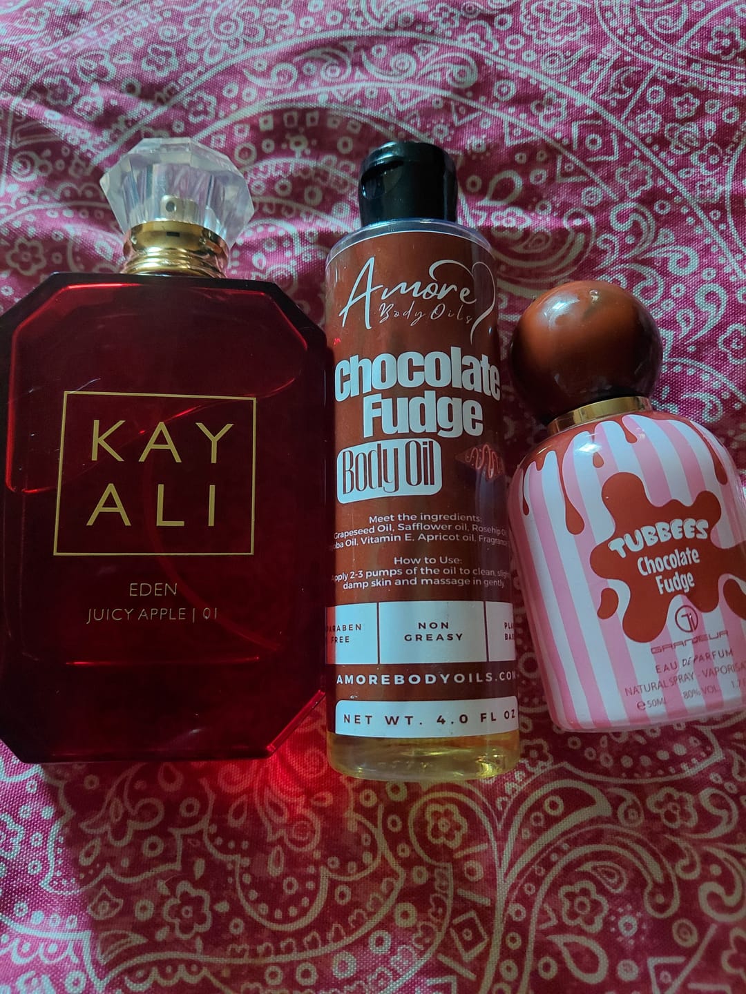 Customer photo review of Chocolate Fudge - Body Oil - Limited Edition