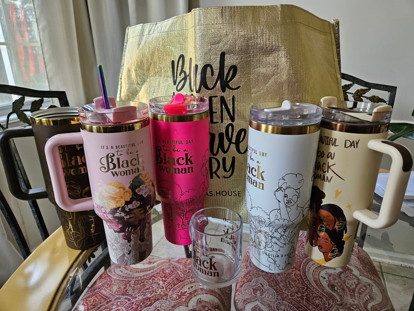 Customer photo review of Limited Edition "Crème Brûlée" Insulated Tumbler – Pinklomein x Cecilia's House Collab