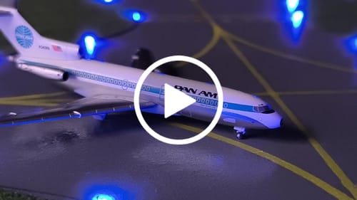 Customer video review of HERPA PAN AM 727-100 1/500 (**)
