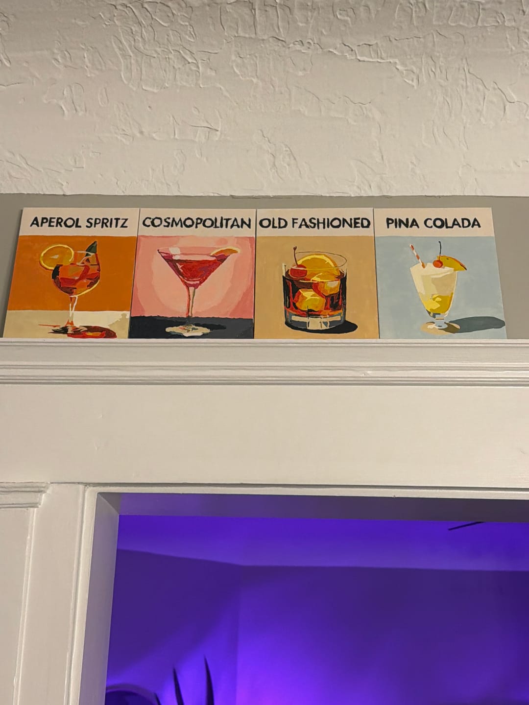 Customer photo review of 12 Mini Paintings | Deluxe Cocktail Bundle