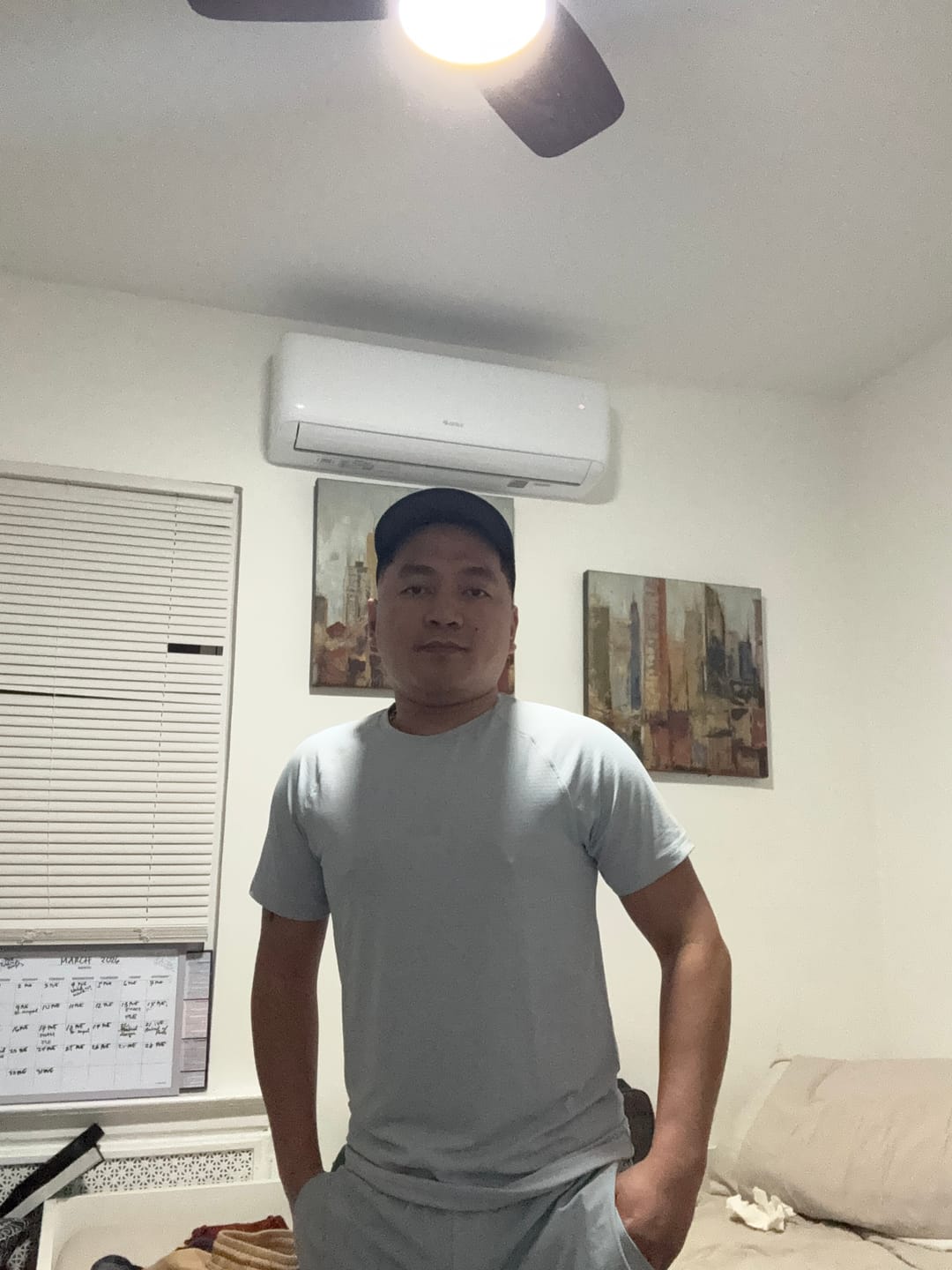 Customer photo review of Essentials Short Sleeve Athletic Fitted Tee