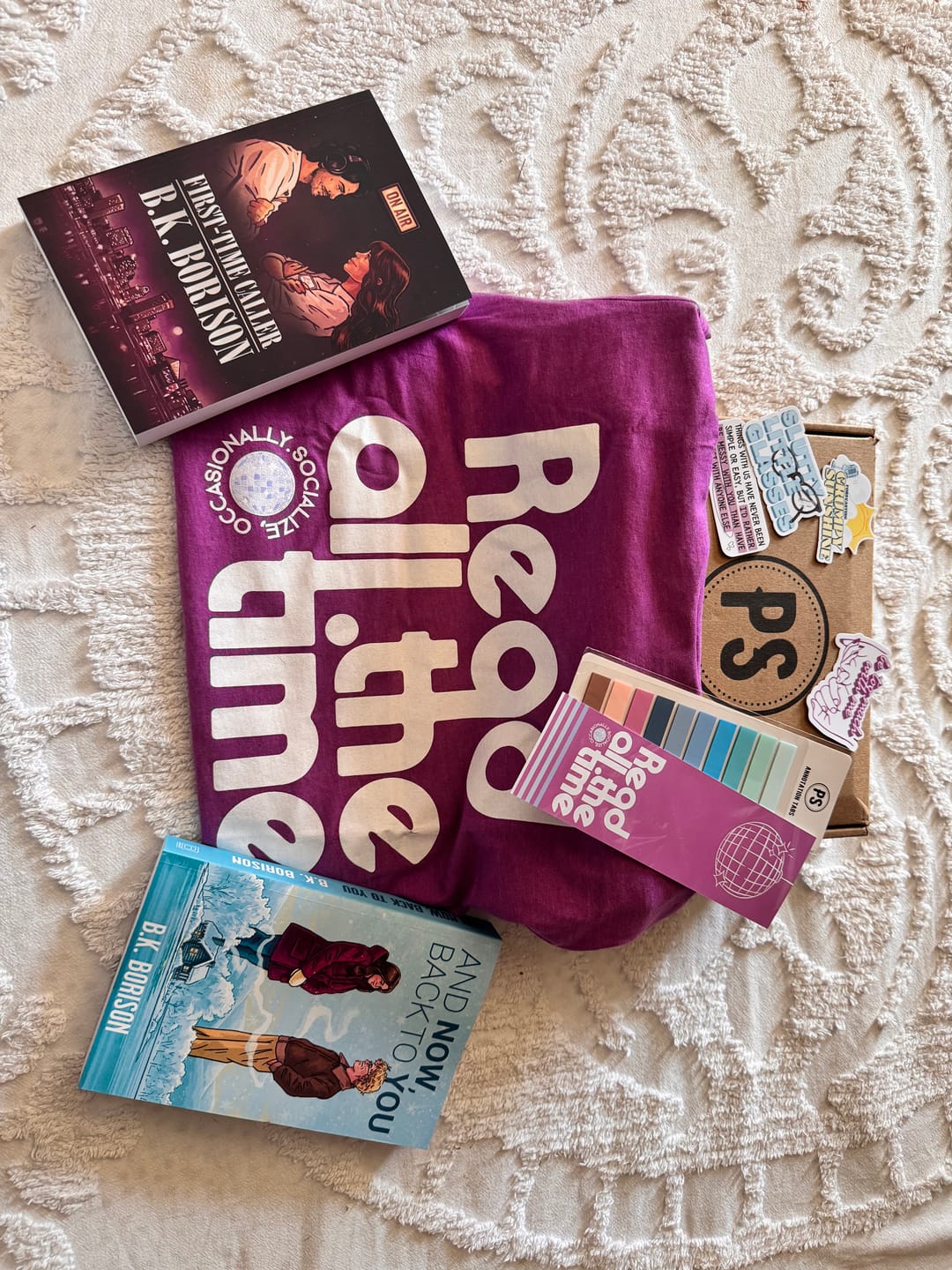 Customer photo review of probably smut book club subscription