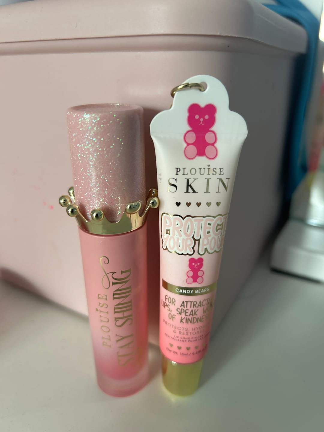 Customer photo review of P. Louise Crystal Bad Bitch Energy Lip Duo