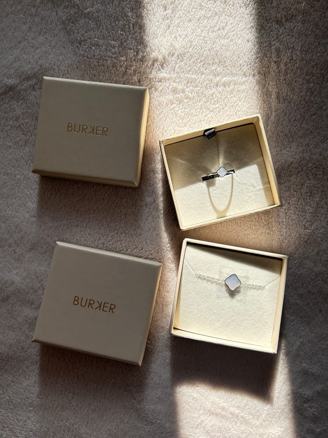 Customer photo review of Flora Silver White Ring