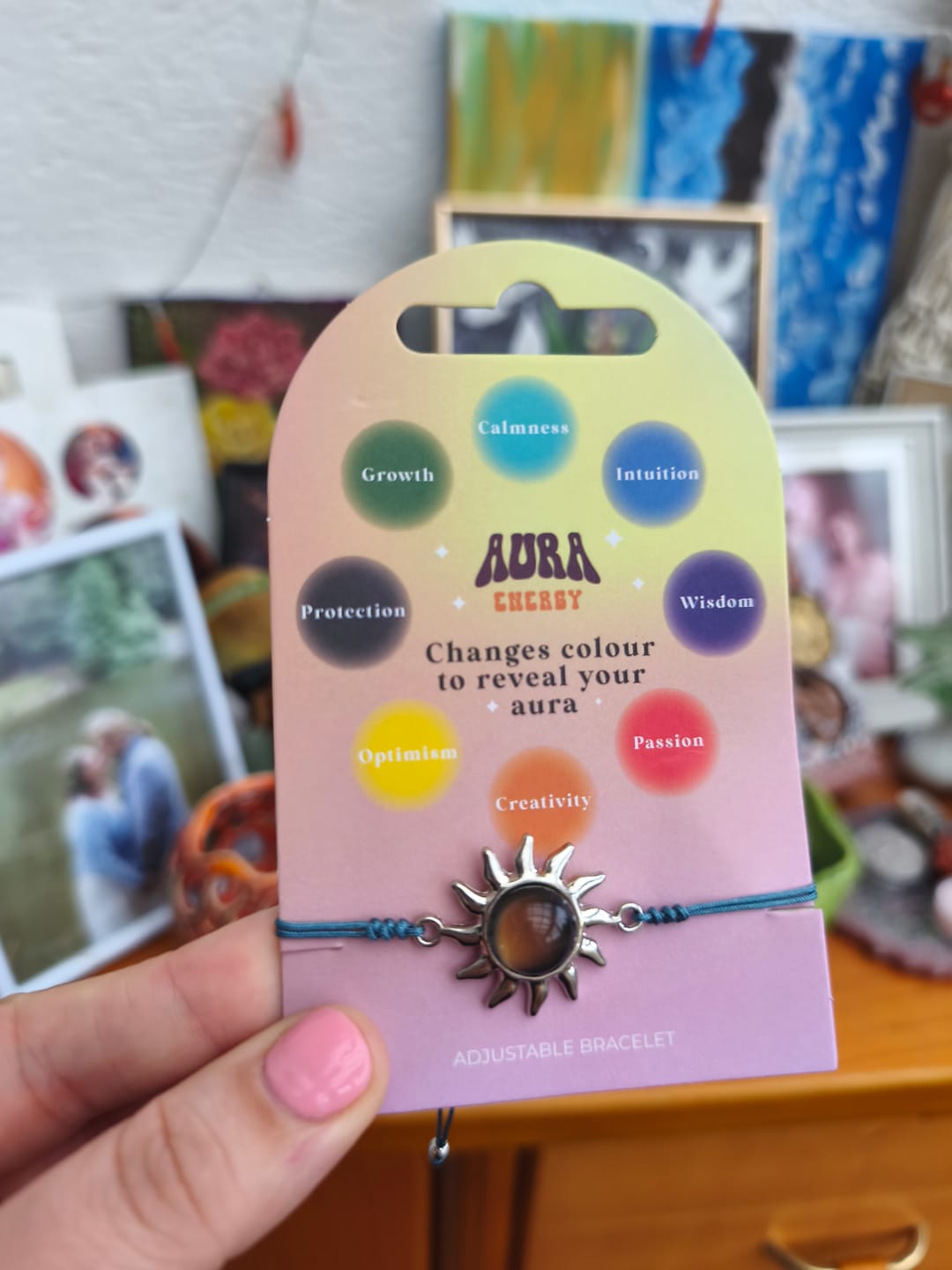 Customer photo review of Aura Energy Farbwechsel Armband – verstellbar mit Sonnenanhänger
