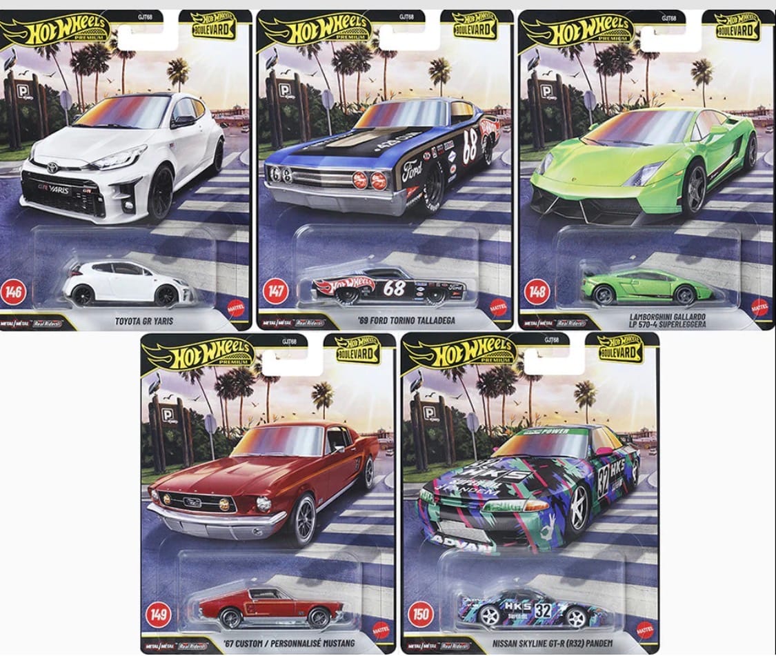 Customer photo review of (PRE-ORDER) Hot Wheels Premium 1:64 Boulevard 2026 Assortment 2 Complete Set 1-5