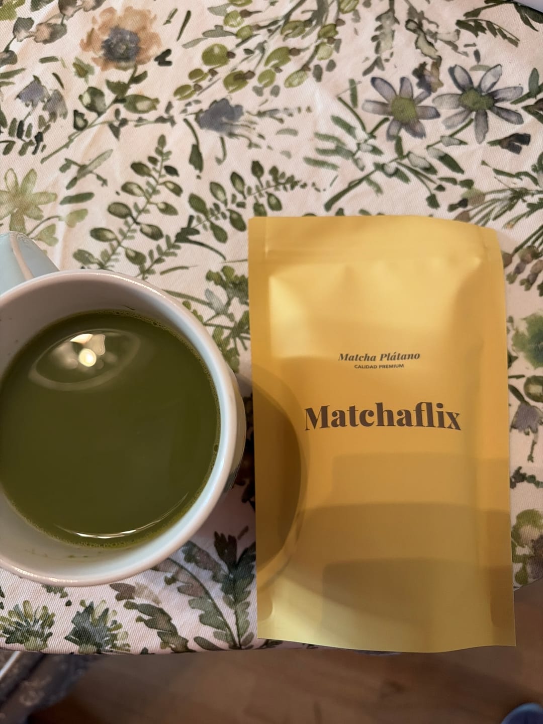 Customer photo review of Té Matcha Premium Plátano