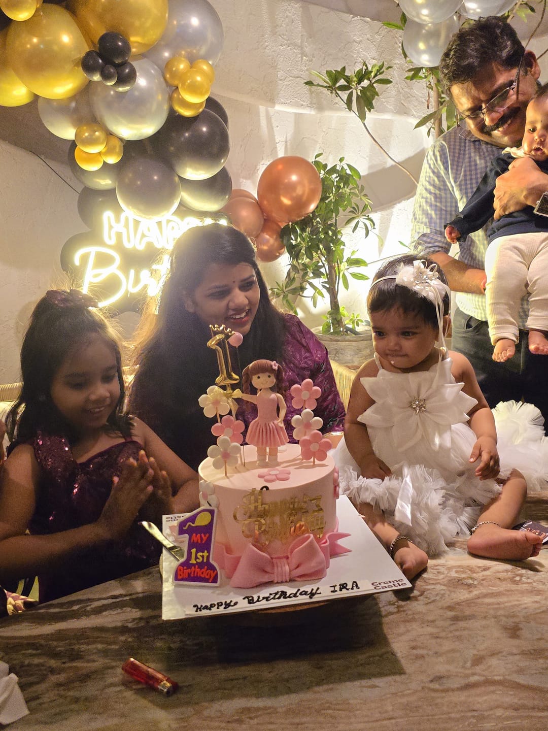 Customer photo review of Floral Girl Cake