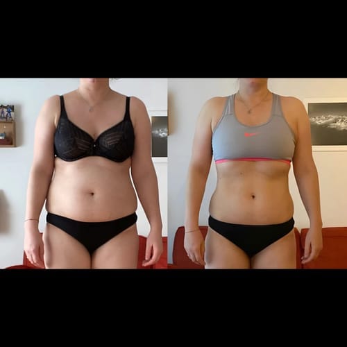 Customer photo review of Anti Cellulite Leggings - Den permanente løsningen på cellulitter