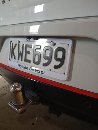 Customer photo review of Custom Plate Frames