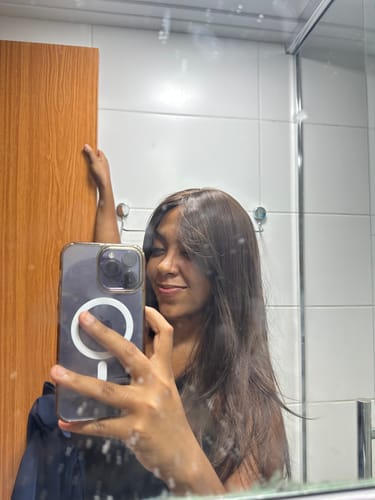 Customer photo review of Peruca Aponi Castanha 4A Franja 70cm