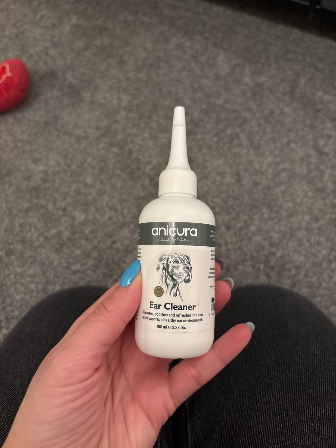 Customer photo review of Dog Ear Cleaner