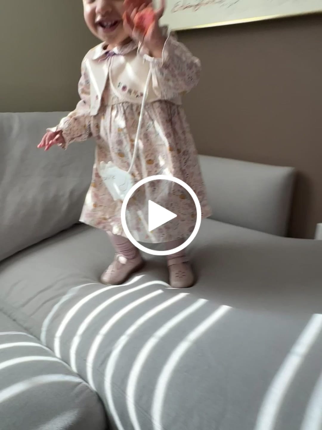 Customer video review of Dave&Bella Toddler Girls Cotton Floral Print A-line Princess Dress