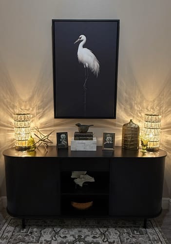Customer photo review of Midnight Crane No2 Print