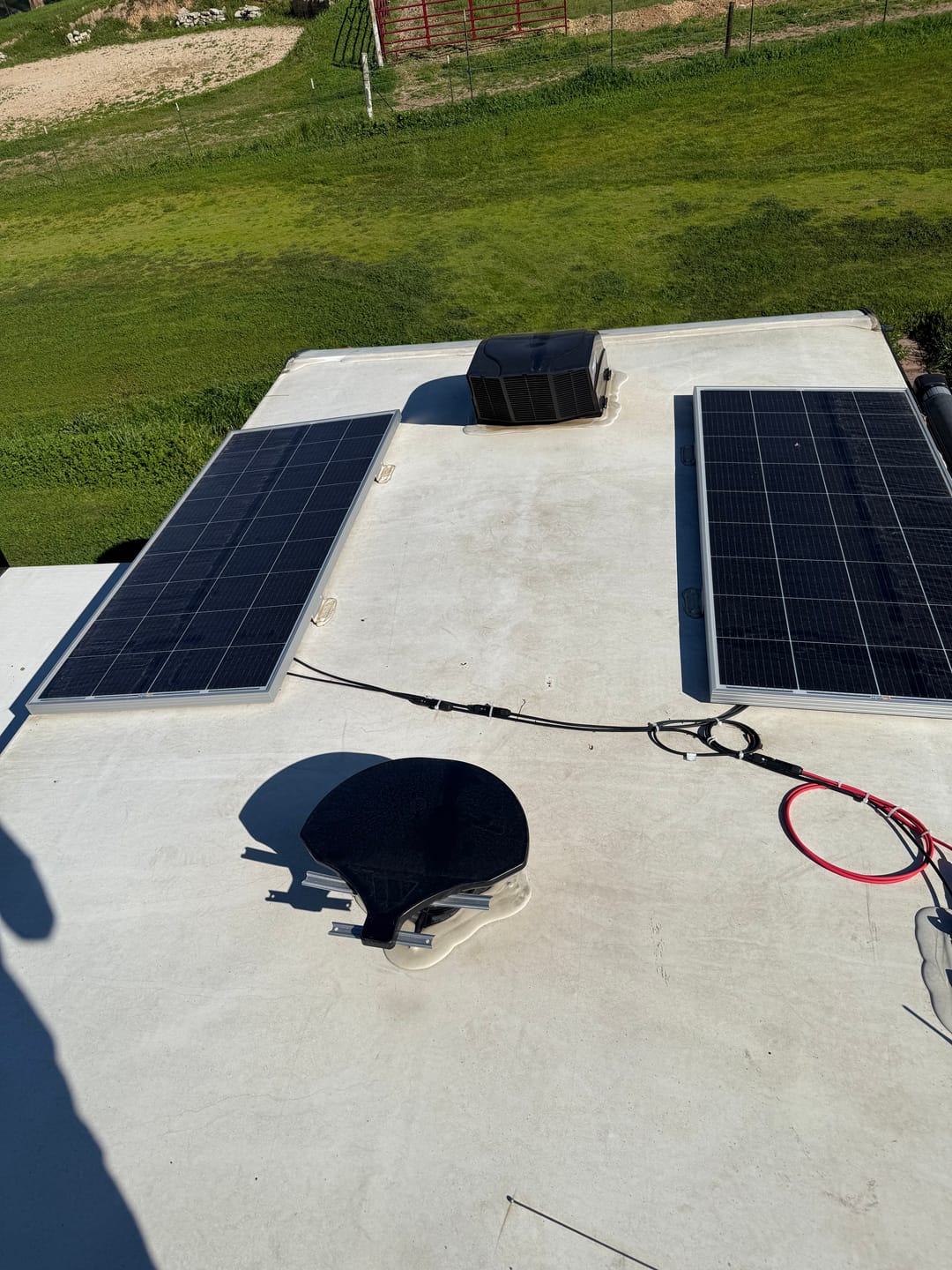 Customer photo review of MEGA 200 | 200 Watt Solar Panel | Premier 12V Off-Grid Solar Panel for RVs Cabins, Boats | 25-Year Output Warranty | UL Certified