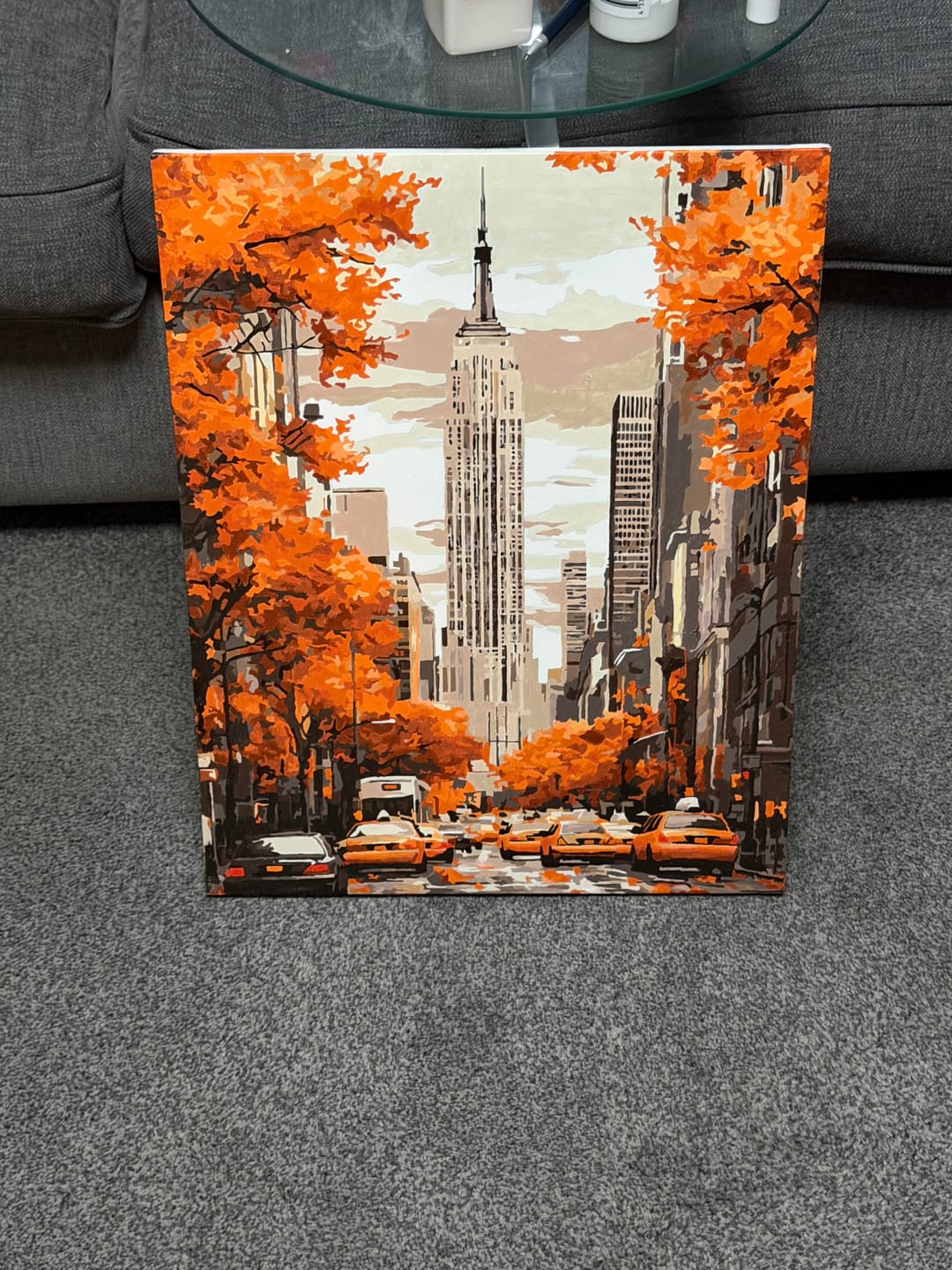 Customer photo review of Autumn in New York | Paint by Number