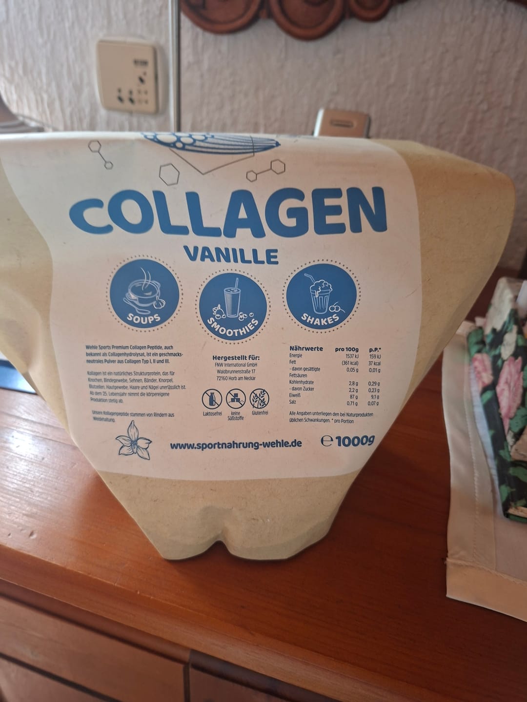 Customer photo review of Collagen Pulver Vanille, 300 g, CollaPure Kollagen Peptide