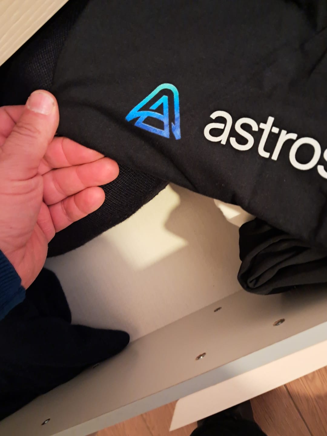 Customer photo review of T-Shirt Astrospace nera