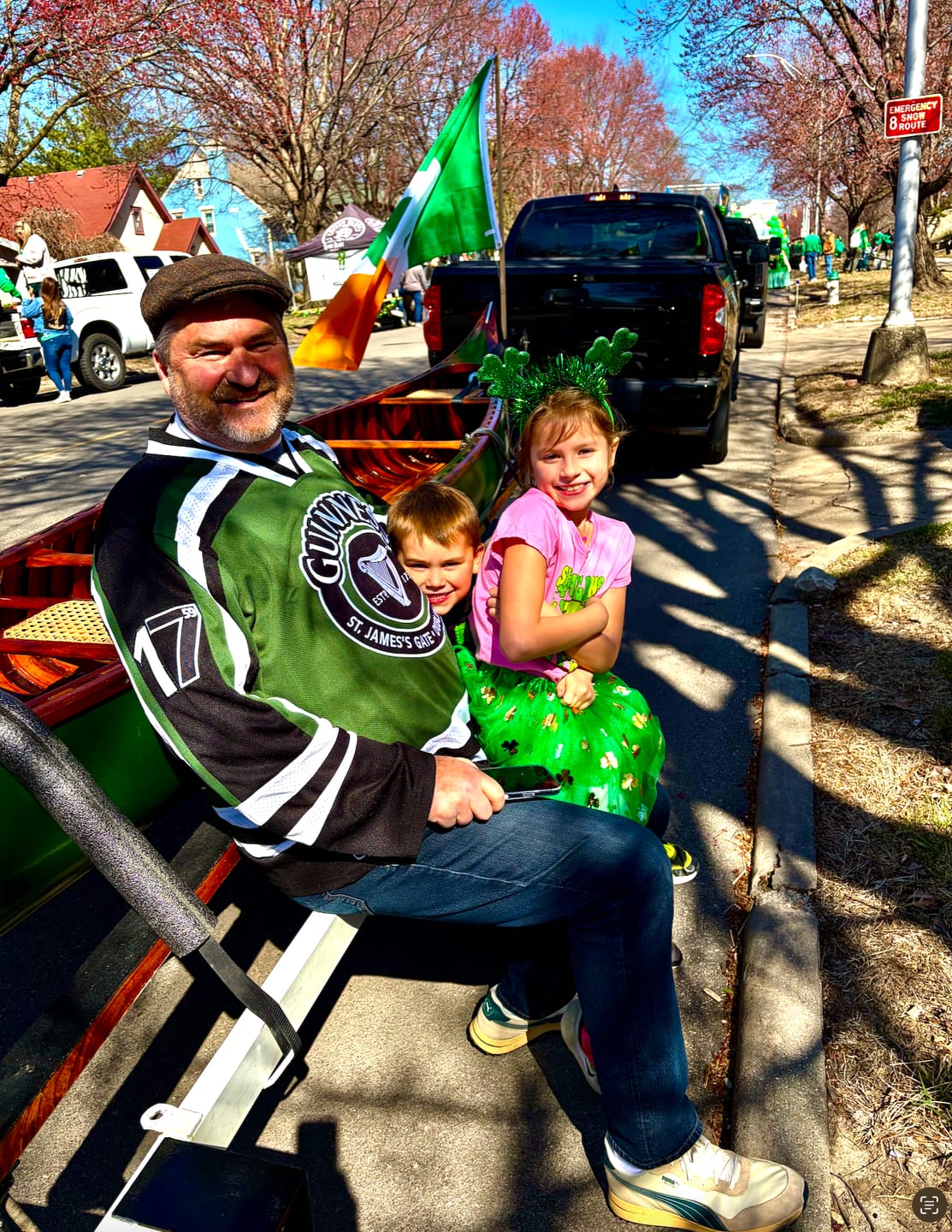 Customer photo review of Guinness Harp Green Hockey Jersey