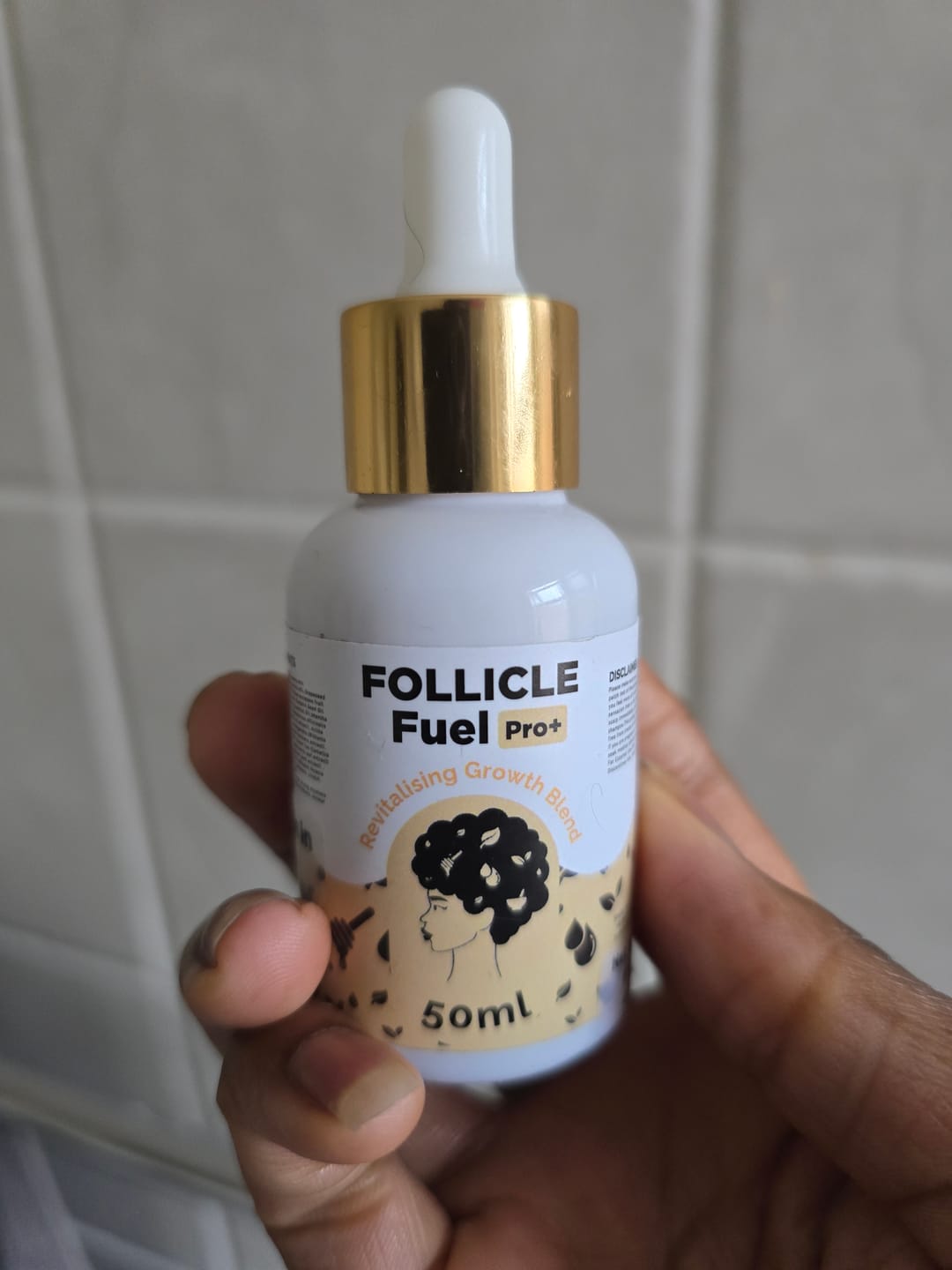 Customer photo review of Follicle Fuel Pro+ Growth Potion (Extra Strength)