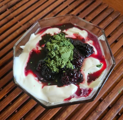 Customer photo review of Super Greens Plus Aloe: Australian-made organic greens powder.