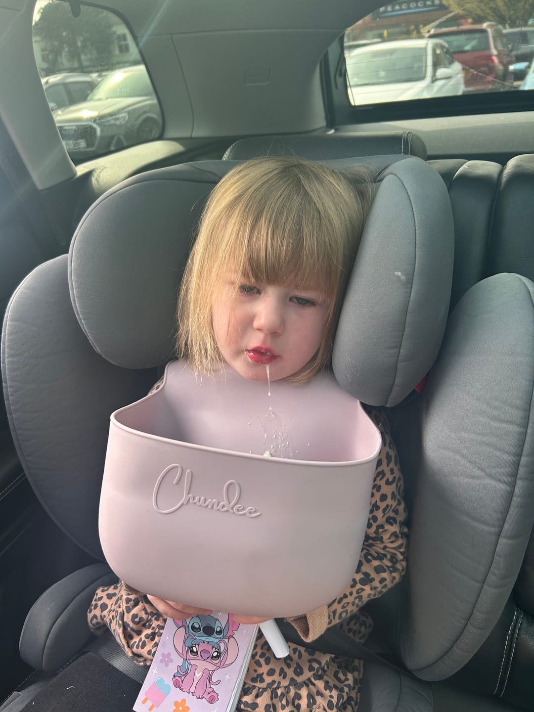 Customer photo review of Purple Chundee Bib