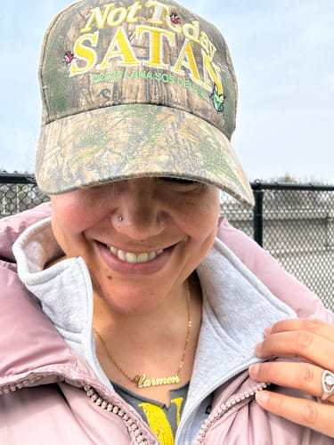 Customer photo review of Personalized Name Necklace