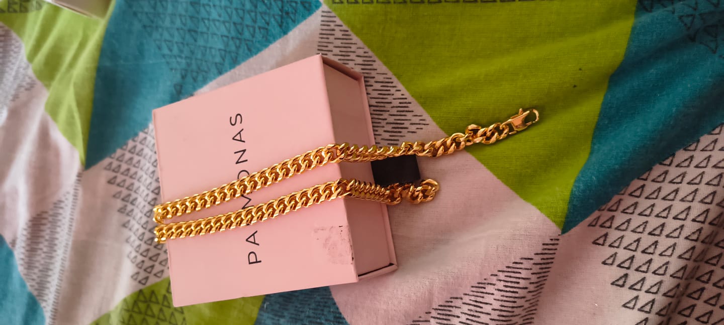 Customer photo review of Chunky Cuban Chain Necklace