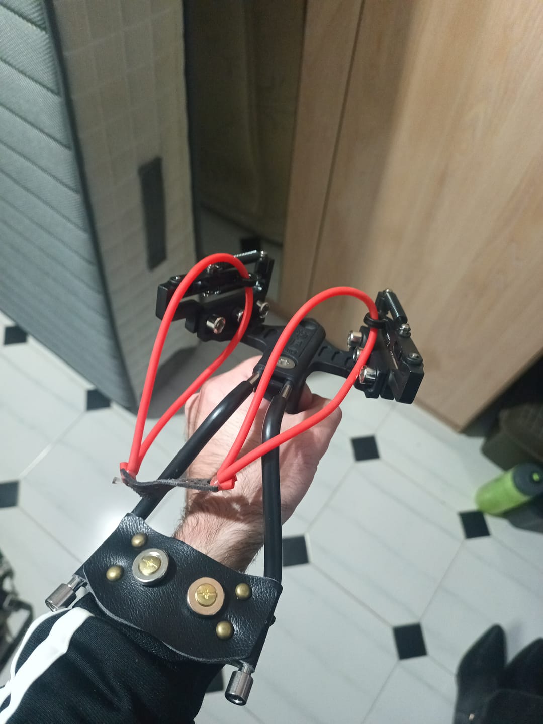 Customer photo review of Striker - Professional Hunting Slingshot With Wrist Rest