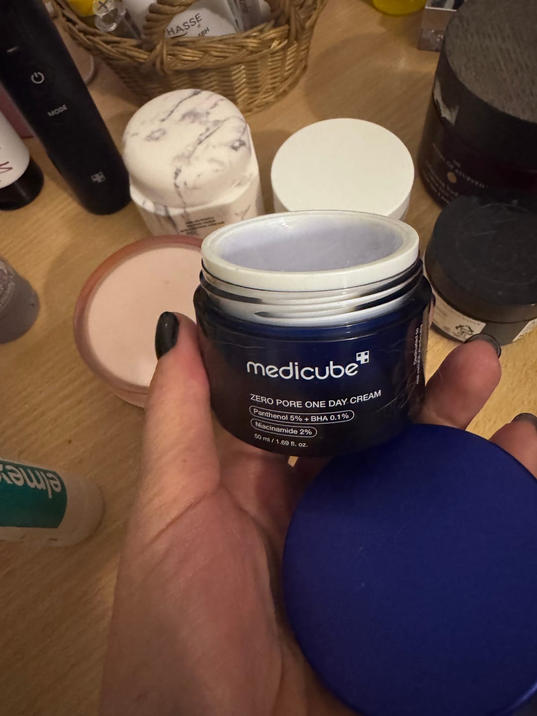 Customer photo review of Krēms ar salicilskābi ādai ar paplašinātām porām Medicube Zero Pore One Day Cream
