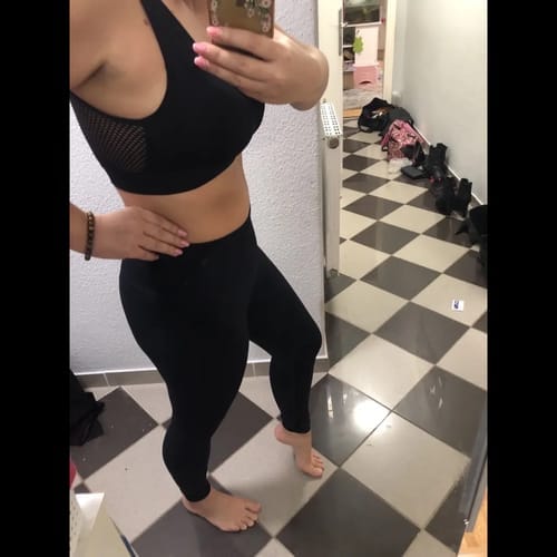 Customer photo review of Anti Cellulite Leggings - Den permanente løsningen på cellulitter