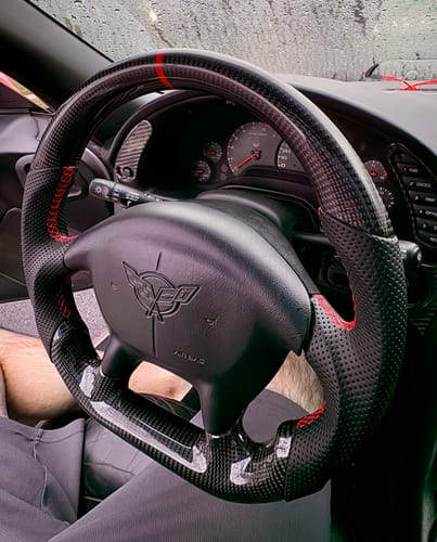 Customer photo review of Genuine Carbon Fiber Steering Wheel For C5 Corvette 1997-2004