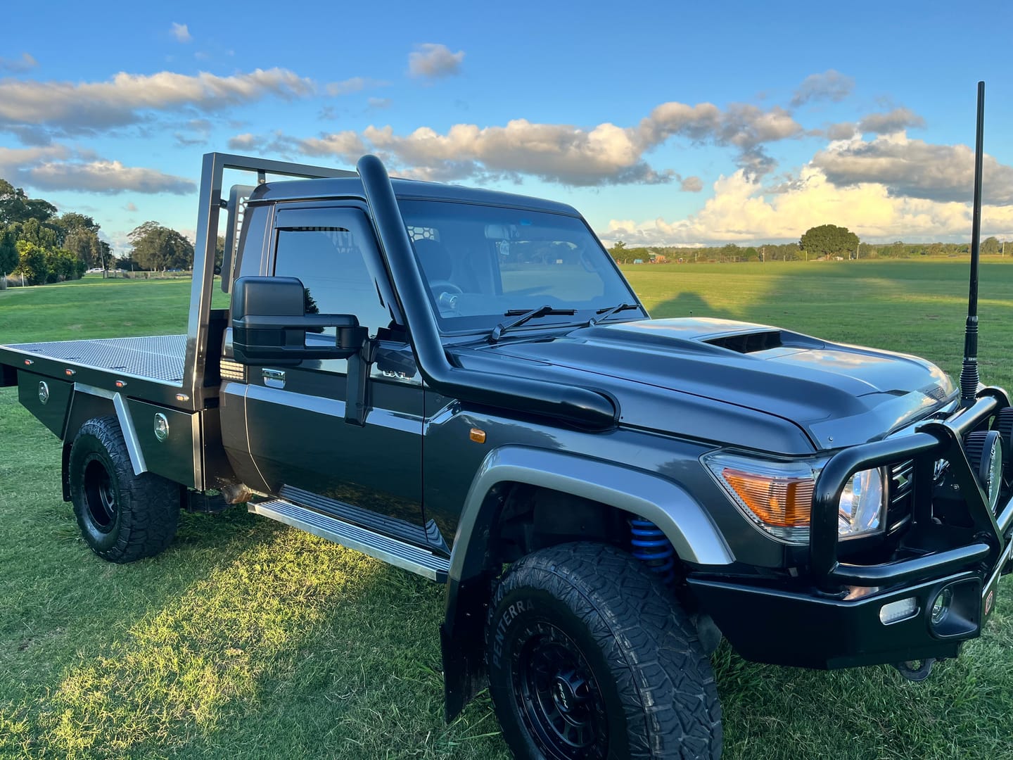 Customer photo review of Stainless Snorkel to Suit Toyota 79 Series Landcruiser VDJ