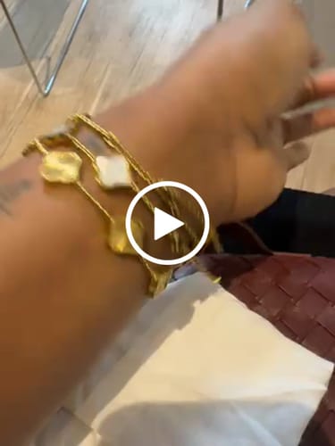 Customer video review of Celine Clover Bracelet