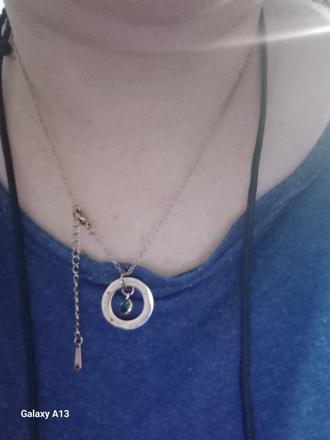 Customer photo review of Necklace: Circle Birthstone